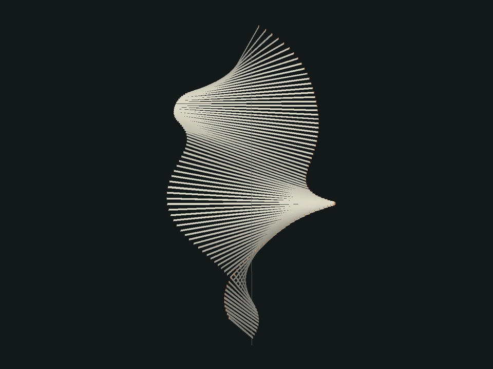 A spatial frame from An Answer Made of Delays